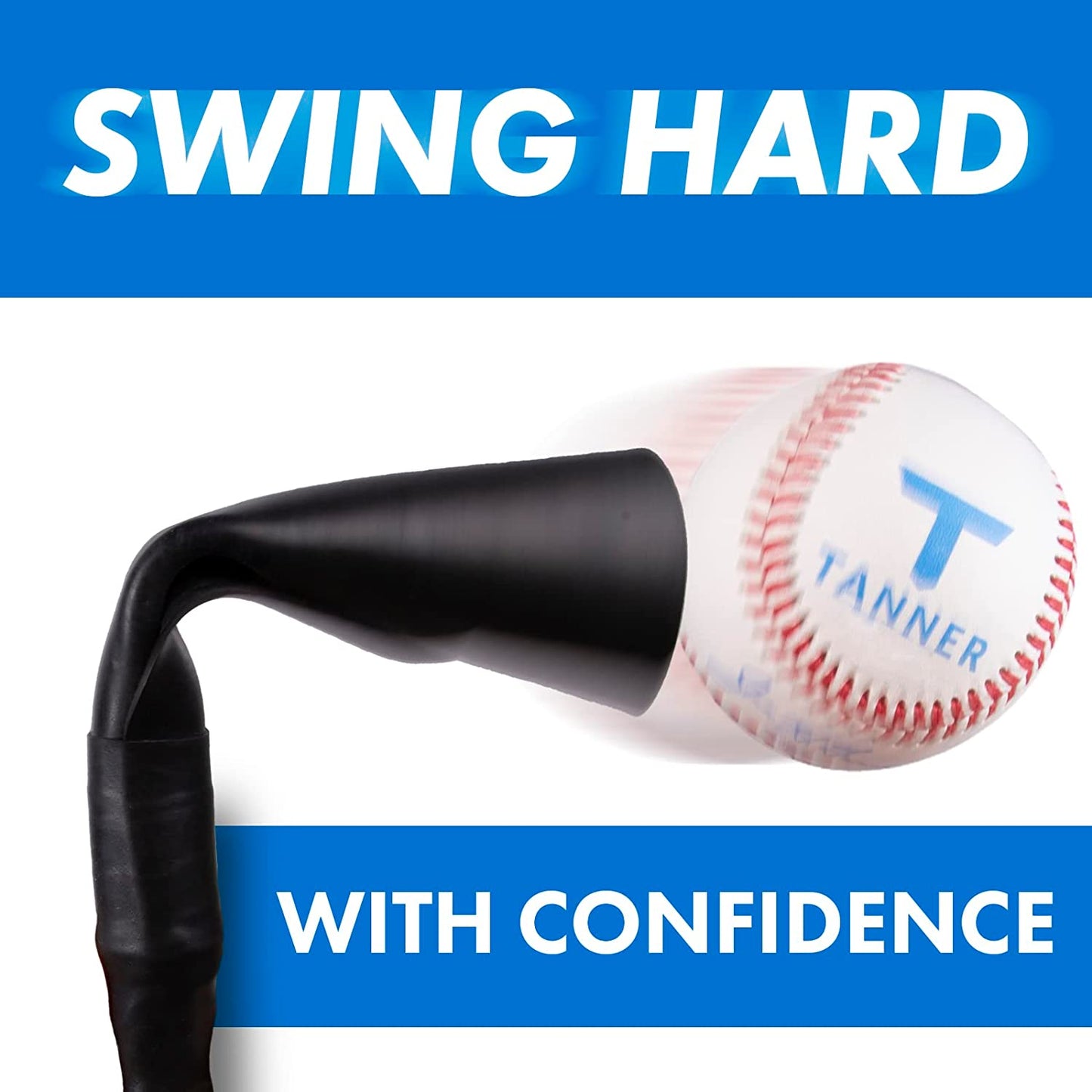 Tee the Original Batting Tee – Adjustable Pro Hitting Tee for Baseball & Softball, Steel Shaft, Composite Base, Hand-Rolled Rubber Top, 26"-43" Height