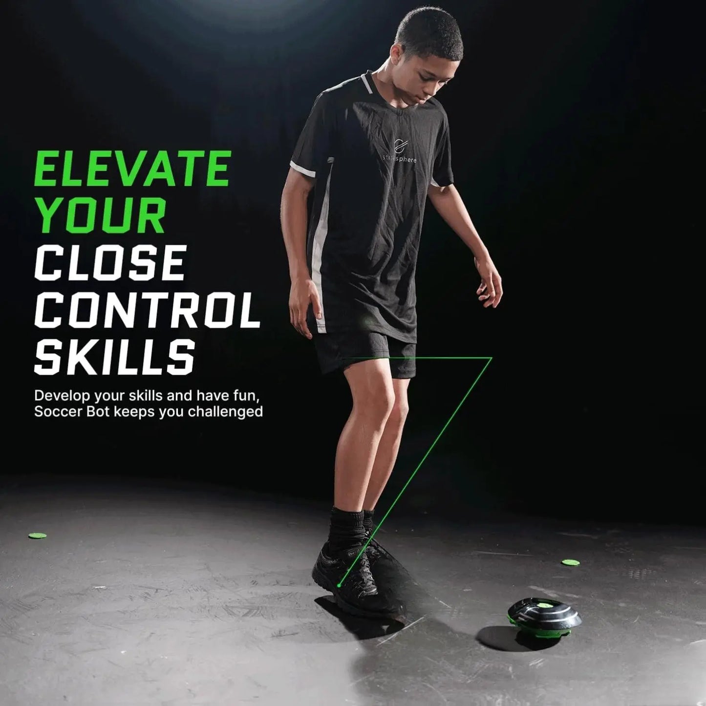 Soccer Bot - Ultimate Indoor Soccer Game with Score Tracker and Speed Modes, Soccer Training Toy