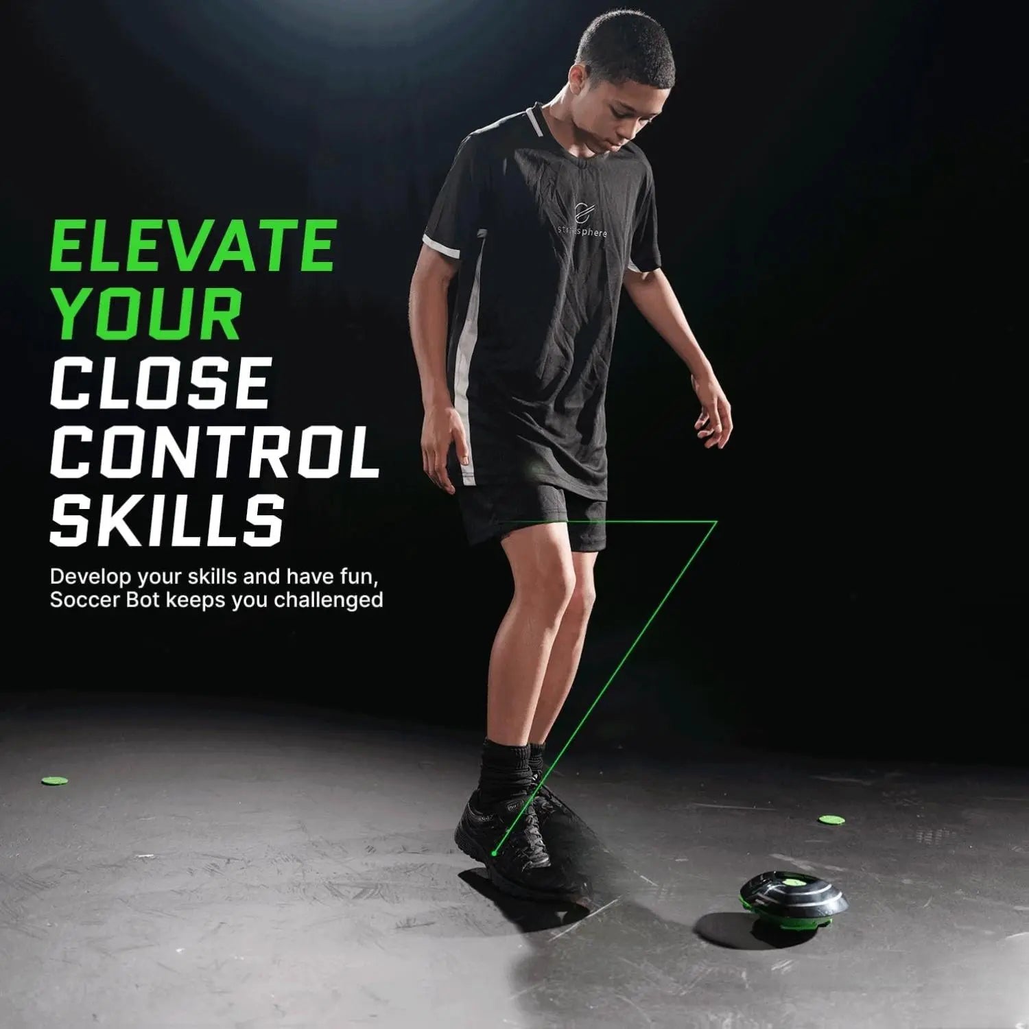 Soccer Bot - Ultimate Indoor Soccer Game with Score Tracker and Speed Modes, Soccer Training Toy