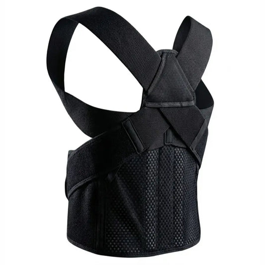 Libertymove Full Back Posture Corrector for Men & Women, 3.1" Wide Strap Back Brace for Upper & Lower Back Support, Recovery & Pain Relief, Adjustable Spinal Support for Hunchback