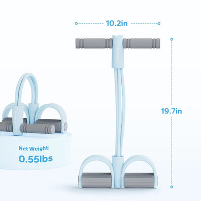 Merach Multifunction Pedal Resistance Band, Elastic Pull Rope Fitness, Full-Body Workout at Home Gym, Exercise Sit-Up, Yoga, Abdominal Training Summervibes