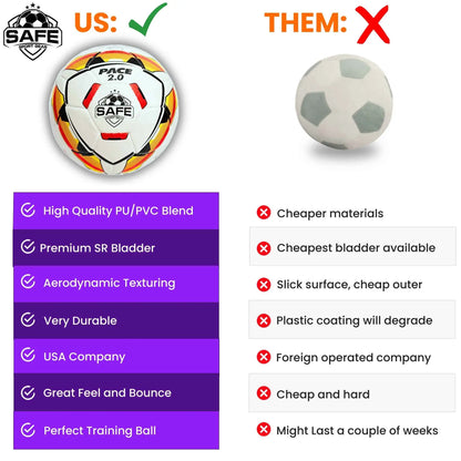 Pace 2.0 Soccer Ball – Professional Grade - Size 5 Soccer Stuff