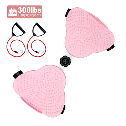 Women'S Portable Ab Board Waist Twist Machine, Core Workout Toner Exercise Equipment with Non-Slip Surface & Anti-Skid Base for Aerobic Training, 22X5X13In